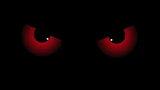 Halloween VJ Loop Creepy Animated Blinking Eyes In Dark 