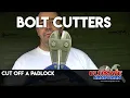 Bolt cutters Bolt croppers cut off a padlock