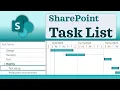 SharePoint Task list and Gantt Chart