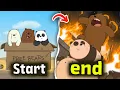 Download Lagu We Bare Bears in 11 Minutes from Beginning to End .Recap . (Story of Grizz + Panda+ Ice Bear)