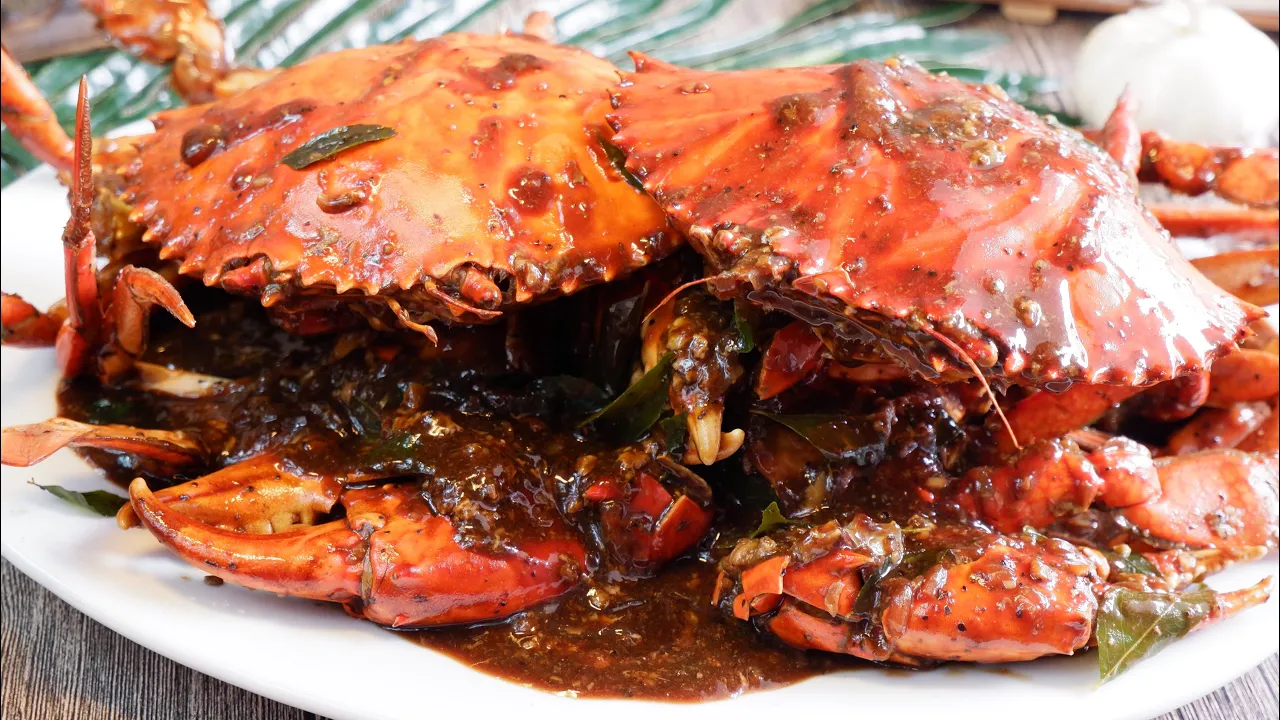 How to cook Authentic Singapore Black Pepper Crab 