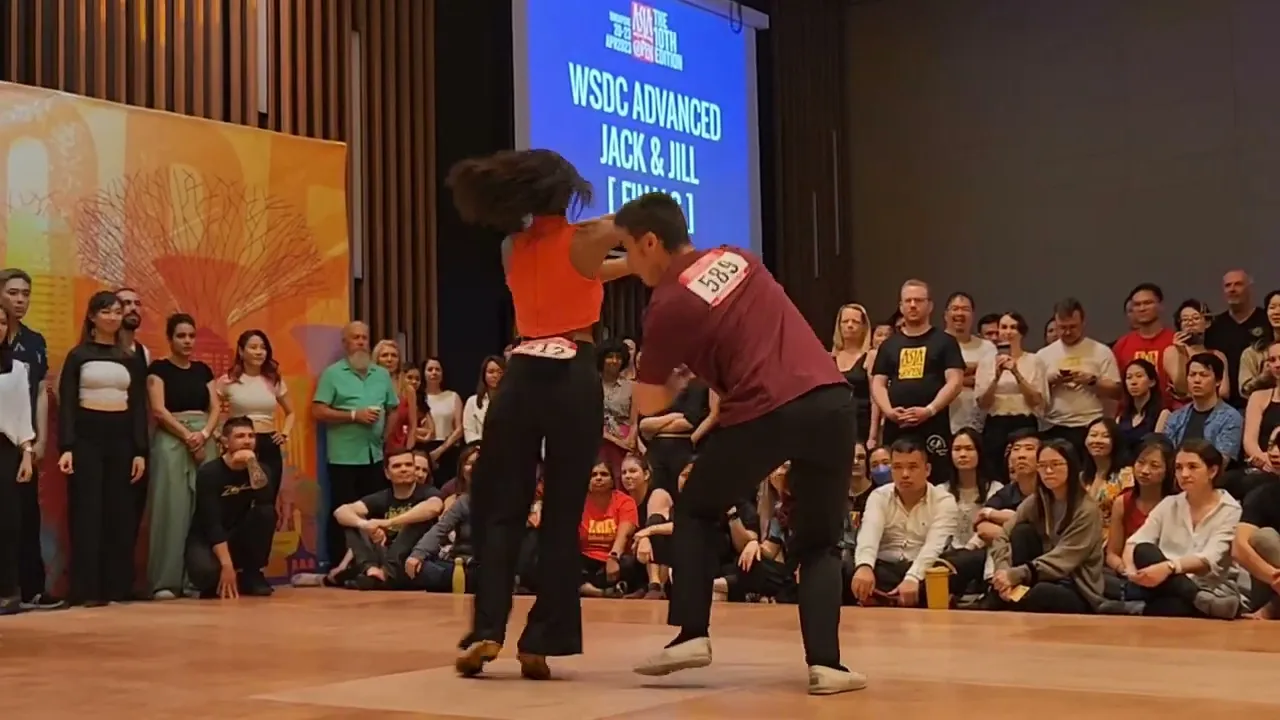 "BOOM" Andrew Mullan & Auntonya Rogers - Advanced J&J Finals Asia WCS Open 2023