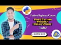 First Python Program Lecture 03 Python Tutorial for Beginners