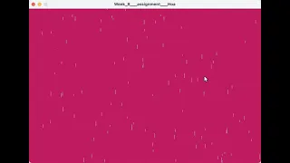 Making rain drops with Processing