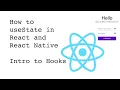 How to useState in React and React Native Login Form Example for Beginners 2020