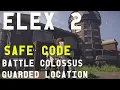 Elex 2 Safe Code guarded by a battle colossus 1001