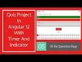 Quiz Project In Angular 12 Tutorial Step-by-step UI For Question Page
