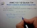 Prep Integer Equations