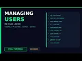 Managing Users in Kali Linux adduser usermod userdel Groups Explained