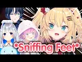 Haachama Thought That Everyone Has Stinky Feet And They Started Sniffing Hololive Eng Sub