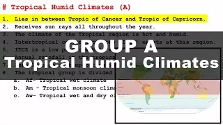 Koppen Scheme - Tropical Humid Climate A UPSC IAS Geography
