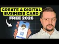 How to Create a DIGITAL Business Card for FREE - 2026 Wave Connect Review