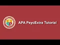 APA PsycExtra Tutorial