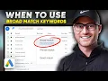 Broad Match Keywords When to Use and When to Avoid