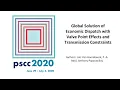 Global Solution of Economic Dispatch with Valve Point Effects and Transmission Constraints