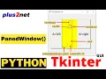 Tkinter Panedwindow container to manage the pane size by mouse dragging of sash with handle