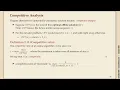 Advanced Data Structures Summer 2026 - 02-8 Online Algorithms and Competitive Analysis