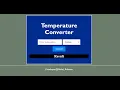 Oasis Infobyte Web Development and Designing Level 1 Task 3 - Temperature Converter Web App