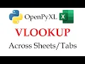 VLOOKUP Between Worksheets with Python OpenPyXL Step-by-Step Tutorial