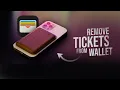 How to Remove Tickets from Apple Wallet tutorial