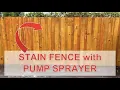 How to Stain and NOT to Stain Your Fence with a Pump Sprayer Ready Seal Wood Stain on Fence