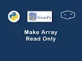 NumPy Make Array Read Only