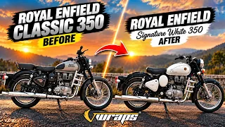 From Old Classic to Signature White Edition! 🔥 | Royal Enfield Transformation