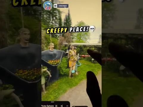 Creepy Veijo Rönkkönen Garden On Google Earth!😱 #shorts