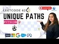 Leetcode62 Unique Paths Medium Python