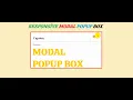 Create a Popup Modal Box With HTML CSS JQUERY