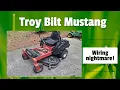 Troy Bilt Mustang zero turn is a wiring nightmare what can I do to get it working again