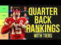 Top 18 Quarterback Rankings Tiers - 2023 Fantasy Football
