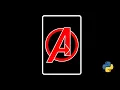 Avengers logo made with python turtle