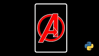 Avengers logo made with python turtle