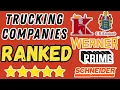 Ranking Trucking Companies For New Drivers Werner Knight Prime More