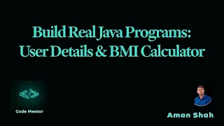 5 Java Programming Practice User Details Form BMI Calculator