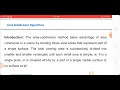 Area subdivision algorithm