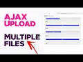 Upload multiple files using AJAX PHP with progress bar abort Quick programming tutorial