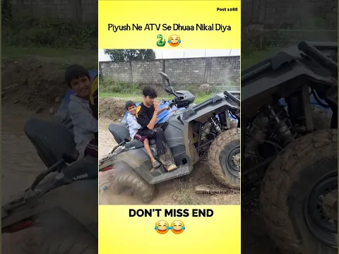 Piyush Ne ATV Se Dhuaa Nikal Diya 🐍😂 | Post 1088 | @souravjoshivlogs7028 #piyushjoshivlogs #atvbike