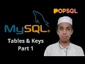 Tables and Keys - MySQL SQL tutorial