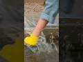 Playing in the rain