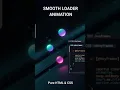CSS Loading Animation In 30s HTML CSS
