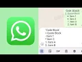Download Lagu WhatsApp New Text Formatting tricks - Code Blocks, Quote Blocks, Bullets, Numbering