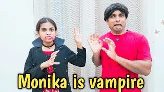 Monika became vampire 🧛‍♀️ 😲 🫨 | comedy video | Prabhu sarala lifestyle 