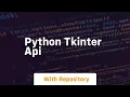 python tkinter api