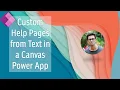 Custom Help Pages and Guided Tasks in Dynamics 365 CE Power Platform Unified Interface
