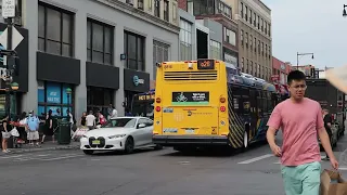 NYC Bus Fresh Meadows bound LFS Gen-4 8816 Q26 at Main Av