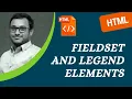 38 Fieldset and legend elements to group the Form Controls in the Form - HTML