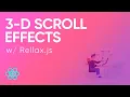 3D Scroll Effects Rellax js UI Design