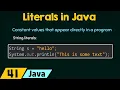 Literals in Java